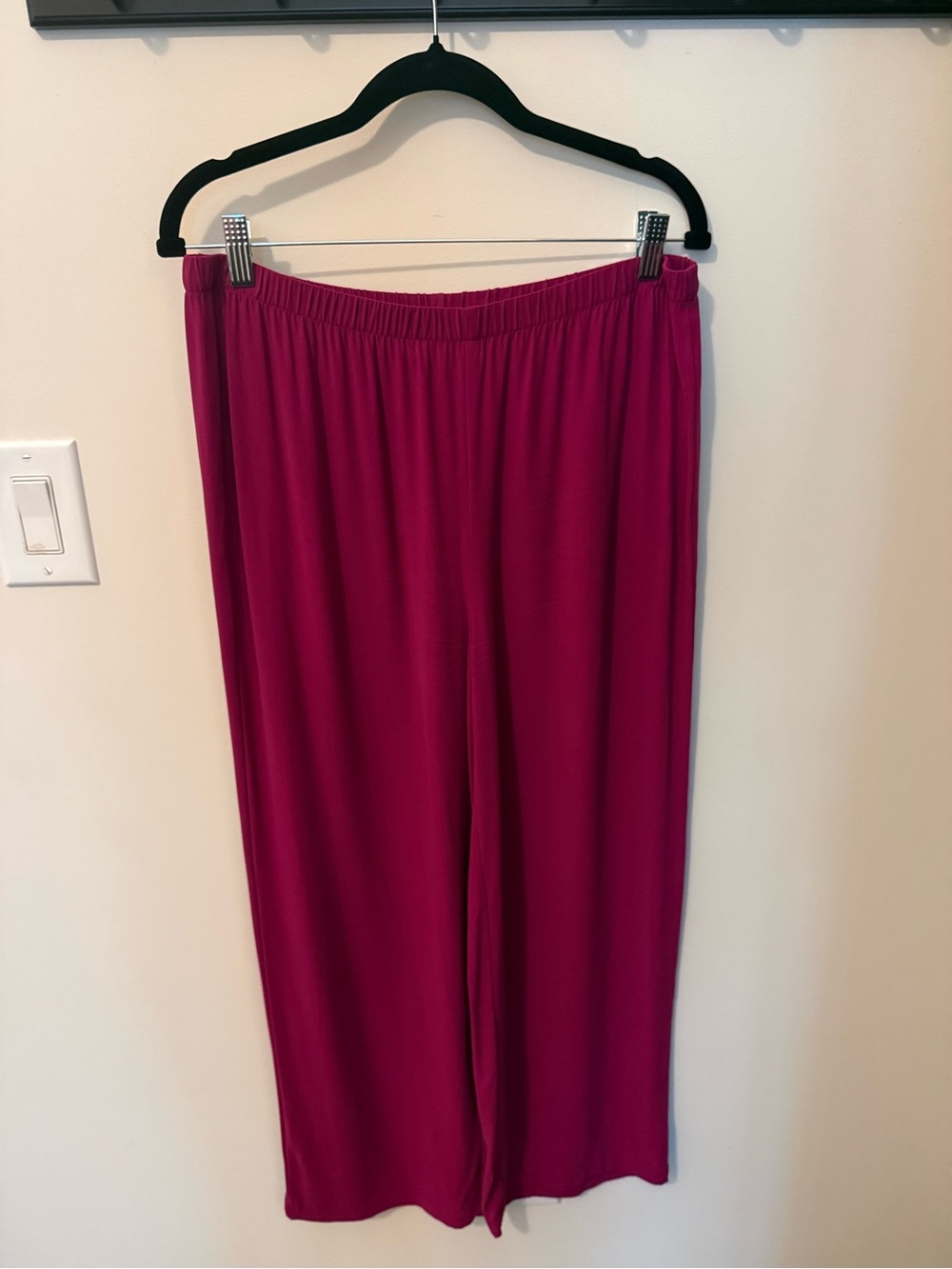 Eileen Fisher Wide-Leg Pants in Fuchsia